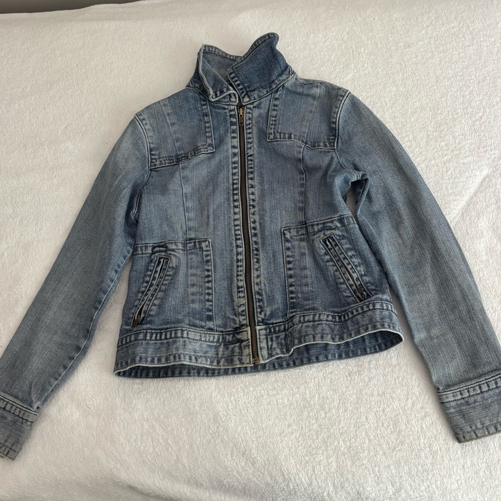 Banana Republic Blue Jean Jacket Classic Denim Style